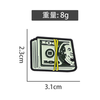 Dollar argent émail broche Money Maker entièrement chargé dessin animé sac d'argent Badge en métal épinglettes