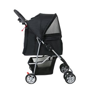 4 पहियों के साथ 2025 लक्जरी पालतू स्टूलर के साथ लक्जरी पालतू जानवरों और कुत्तों के लिए चलने वाली यात्रा ट्रॉली - Product Image 4