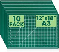 Tapis de découpe 12 x 18 pouces, lot de 10, double face, 5 couches, auto-cicatrisant, pour travaux manuels, couture, tissu, quilting, scrapbooking