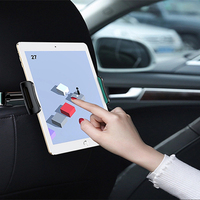 Support de tablette et appui-tête de voiture avec rotation à 360 degrés - Support universel pour iPad en ABS compatible avec iPad Pro/Air/Mini