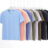 T-shirt pour homme en coton 100% lourd, imprimé, surdimensionné, personnalisable avec logo, 240GSM, ample et épais