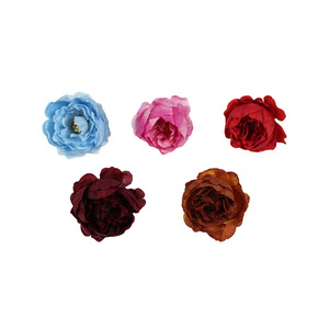 Têtes de fleurs de pivoine artificielles délicates en soie, matériaux pour la fabrication de coiffes, décoration murale florale, petites fleurs de pivoine pour mariage - Product Image 1