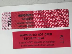 Étiquette anti-contrefaçon en vinyle, autocollant de code de sécurité, étiquettes annulées - Product Image 3