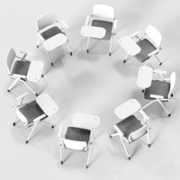 Chaise de bureau moderne en maille avec matériau PVC pour usage domestique ou professionnel