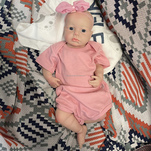 Poupée en silicone intégrale de 18 pouces pour bébé, peinte par Loulou pour bébé, corps entier - Product Image 4