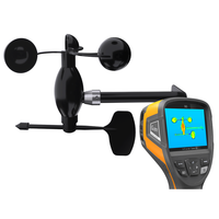 Anémomètre CE RS485 0-5V 0-10V 4-20mA Station météo automatique utilisée 2 en 1 Capteur de vitesse et de direction du vent industriel intégré