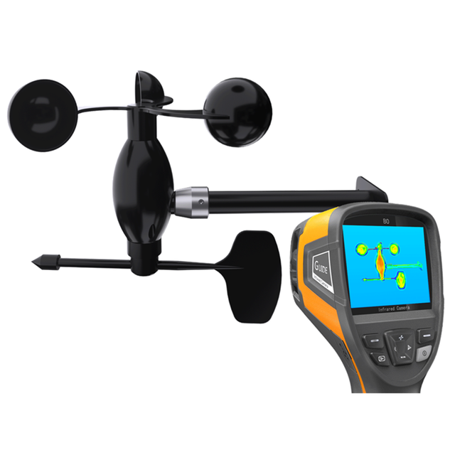 CE RS485 0-5V 0-10V 4-20mA Anemometer Automatic Weather Station Used 2 in 1 Industrial Integrated Wind Speed Direction Sensor