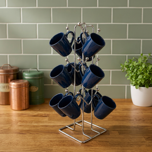 Modern Three-Layer Metal <b>Mug</b> Rack Standing Type Storage <b>Holder</b> for Kitchen Tableware Durable Round Design - Product Image 6