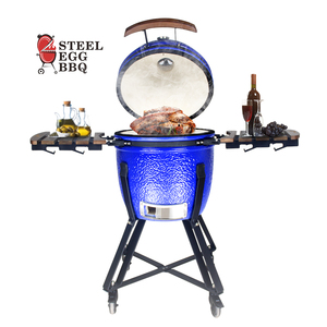 <span class=keywords><strong>SEB</strong></span> KAMADO 18 pouces Kamado céramique populaire charbon de bois barbecue fumeur gril de cuisson Kamado avec toutes les tailles - Product Image 2