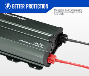 Atm כוח 12v ל 110v 220v שלט רחוק <span class=keywords><strong>1000w</strong></span> טהור כוח גל סינוס טהור <span class=keywords><strong>inverter</strong></span> dc כדי AC <span class=keywords><strong>inverter</strong></span> - Product Image 3