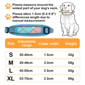 طوق كلب عاكس للضوء بالجملة مصنوع من النايلون مع شريط عالي الوضوح للسلامة الليلية، قابل للتعديل للكلاب الصغيرة والمتوسطة والكبيرة - Product Image 5