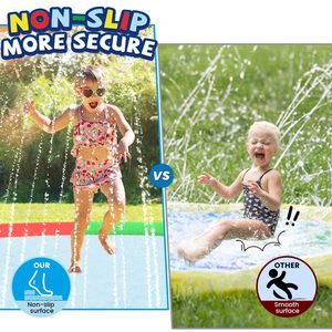 Alfombra de Juego Acuática Grande de 13 Pies para Niños, Antideslizante, Resistente, para Exteriores, Patio Trasero, Diversión de Verano, Juguete para Piscina - Product Image 2
