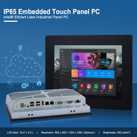 PC industriel IP65 à écran tactile résistif de 10,4 pouces, Intel J1900, sans ventilateur, pour le contrôle automatisé - Vente chaude