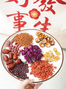 ערכת רכיבים טריים לבריאות טבעית עם תמרים אדומים, שומשום לבן, בוטנים אדומים וניצני ורדים למבוגרים, לניקוי המעיים - Product Image 5