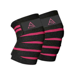Gym Weightlifting Power Lifting Men's Heavy Duty <b>Knee</b> <b>Wraps</b> Natural Rubber PVC Breathable Compression Advanced Protection - Product Image 2