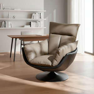 Sillón Giratorio Moderno Minimalista, Sillón Individual con Diseño Inclinable para Muebles de Sala de Estar, Patas de Metal para Muebles de Hogar - Product Image 4