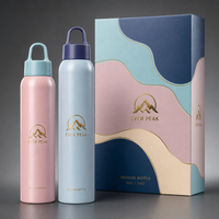 304 Stainless Steel Flask Vacuum Insulated Water Bottle with Handle Lid Double Wall Eco-Friendly Sports Bottle Business Gifts