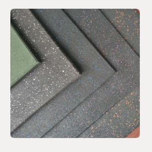 Alfombrillas de gimnasia de goma de grado de competición para levantamiento de pesas olímpico Powerlifting Protección de impacto grueso Superficie de alta densidad - Product Image 3