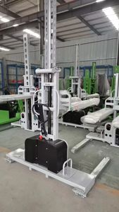 Apilador de autocarga de pierna a horcajadas semieléctrico de gran oferta JG, apilador de autoelevación Manual, apilador montado en camión eléctrico - Product Image 4