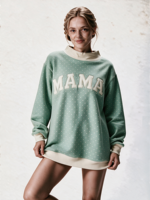 Sweat-shirt à col montant pour femme, à pois, pour l'extérieur, longueur allongée, avec broderie de logo personnalisé