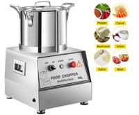 220V Professionele 1400 tpm Ui-Aardappel-Knoflook-Vlees Snijder/Molen/Processor Groente Voedsel Elektrische voor Commerciële Catering