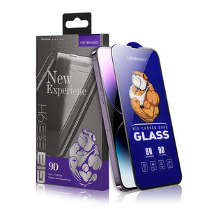 Heybingo 0.4mm 9D 9H Độ cứng chống vân tay rõ ràng kính cường lực điện thoại di động bảo vệ màn hình cho iPhone 13 14 15 16 Pro Max - Product Image 6