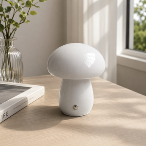 Linda Lámpara de Mesa Inalámbrica con Forma de Hongo, Recargable, Luz Cálida LED, Lámpara Decorativa para Hotel, Restaurante, Dormitorio, Cafeterí<span class=keywords><strong>a</strong></span> - Product Image 1