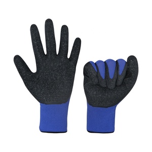 Fábrica de China, venta al por mayor, nailon antideslizante, seguridad, arrugas, látex, trabajo, seguridad, látex, guantes de construcción - Product Image 5