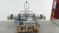 Machine de remplissage de bureau à 8 têtes à pompe magnétique pour bouteilles en verre et en plastique de boissons et eau pure, haute productivité, automatique D8M