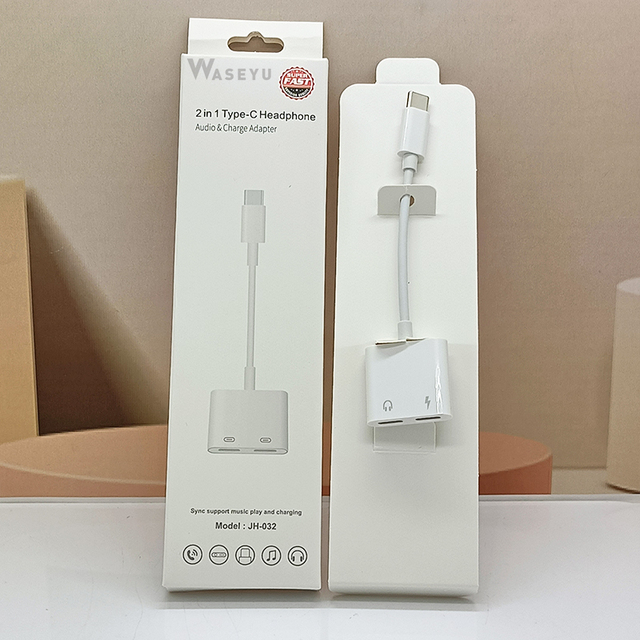 Hot Selling Type C Headphone Aux Adapter Cable Digital 2 in 1 USB C to 3.5MM Jack Audio Adapter for Phone Samsung xiaomi