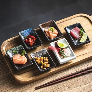 Cuencos de cerámica para salsa de soja, para sushi, aperitivos, tazas individuales apilables para salsas, plato para condimentos - Product Image 1