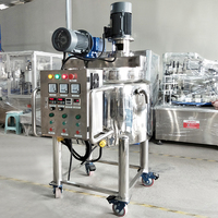 Machine de fabrication de réservoir agitateur en acier inoxydable personnalisé cuve de mélange à chauffage électrique lotion pour le corps