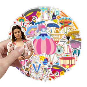 50 Uds. Nuevas Pegatinas Personalizadas de Graffiti de la <span class=keywords><strong>Cantante</strong></span> <span class=keywords><strong>Selena</strong></span> Gomez para Laptop, Vinilo Impermeable, Pegatina de Estrella - Product Image 4