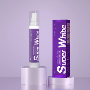 La mejor pasta de dientes blanqueadora para eliminar manchas de dientes moderna personalizada, pasta de dientes dentífrico morado, espuma de Mousse, pasta de dientes - Product Image 1