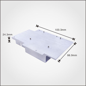 OEM Custom Ruiquan T3-T8 Al <strong>6063</strong> <strong>Aluminum</strong> Extrusion Heat Sink Square Pattern Anodized Finish T5 Temper CNC Punching Service - Product Image 6