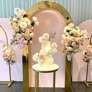 White Wedding Decoration <b>Backdrop</b> <b>Stand</b> Event Party Supplies Rippled <b>Backdrop</b> Panel Wedding Decoration <b>Backdrop</b> - Product Image 1
