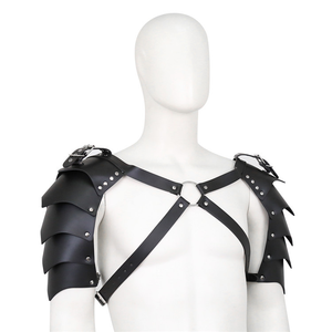 Harnais de poitrine en cuir PU pour homme, ceinture ajustable, armure punk, costume de jeu de rôle, sexy, <span class=keywords><strong>BDSM</strong></span>, imperméable, kit sexuel pour adultes - Product Image 4