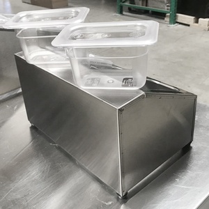 Stainless Steel Condiment <b>Caddy</b> Station with GN Food Pans - Product Image 4