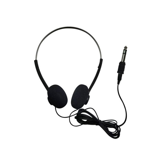3.5mm Wired Music Earphones & Headphones Intercom Portable for Online Classes Customer Service Calls Tactical Aviation Design