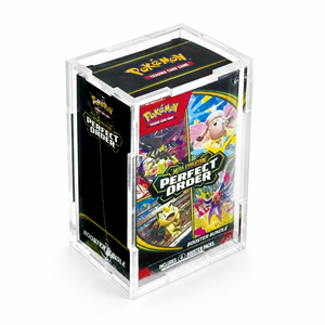 Boîtier en acrylique à pression pour Mega Evolution Perfect Order Booster Bundle, 6 boosters avec nouvelle boîte de rangement détachable - Product Image 1