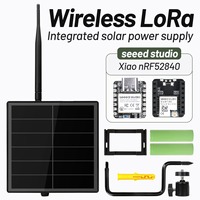 Sistem Panel Surya D5L-S1 5w Terintegrasi dengan Modul LoRa Seeedstudio Xiao nRF52840+SX1262 Kompatibel dengan Meshcore Meshtastic