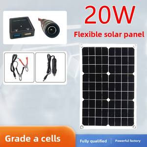 Panneaux solaires portables 20w 30w 18v Chargeur <span class=keywords><strong>solaire</strong></span> rapide haute puissance pour téléphone portable pour batterie au lithium Voitures électriques - Product Image 1