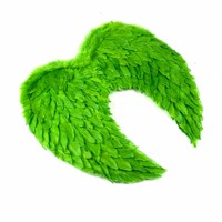 Factory Custom Party Event Festival Zubehör Parade Karneval Masked Ball Angel Wings St. Patrick's Day Grüne Feder flügel