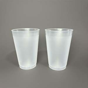 Gobelet de stade en plastique givré avec impression personnalisée, couvercle anti-fuite et paille, capacité de 8 à 20 oz, passe au lave-vaisselle, pour fêtes et événements - Product Image 2