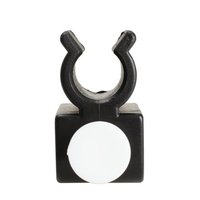 Support de putter Amrta en plastique noir durable avec pince de fixation pour sac de golf et entraînement