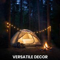 Guirlandes lumineuses d'extérieur 22,97 pieds G40 LED à brancher, 10 ampoules LED en plastique Edison, étanches IP65, à intensité variable, pour jardin, véranda