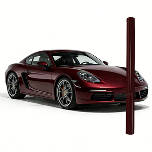 Pellicola Adesiva Rossa Romani per Auto, Vinile Lucido per Decorazione Veicoli - Product Image 1