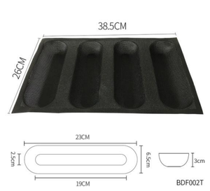 Silform Silicone Bánh Mì Hình thức tùy chỉnh pháp Baguette khuôn Hot Dog Bun bánh mì nướng Baking Pan - Product Image 5