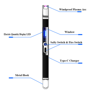 Nouveau Briquet Électrique à Arc Plasma Style Américain Marque FREN 2024, Batterie 200mAh, Idéal pour Allumer les Bougies, Échantillon Gratuit - Product Image 4