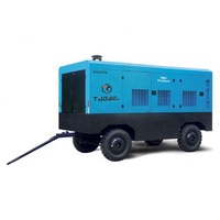 Compresseur à vis lubrifié à entraînement direct diesel avec roulement 145 Psi 459 Cfm portable pour l'exploitation minière